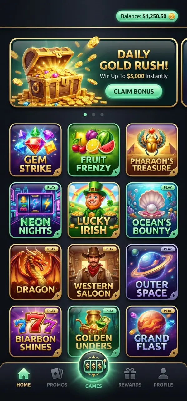 Lobby aplikacji BetonRed na iOS